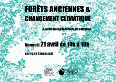 Conférence en ligne « forêts anciennes et changement climatique »