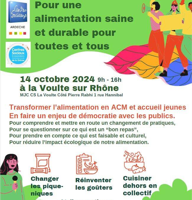 Formation : Pour une alimentation saine et durable pour toutes et tous dans les centres sociaux