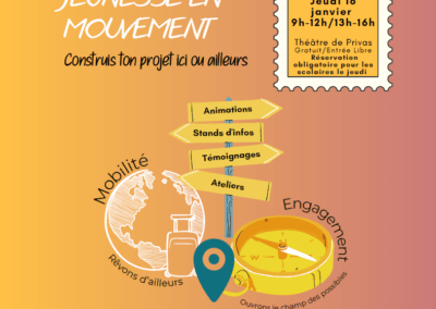 « Jeunesse en mouvement – Construis ton projet ici ou ailleurs » – 15 et 16 janv. 2025